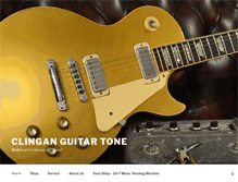 Tablet Screenshot of clinganguitars.com